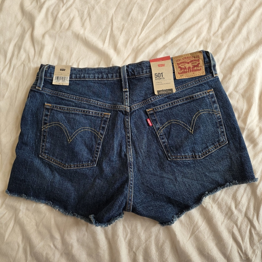 NWT Leviโs 501 Original High Rise Denim Shorts